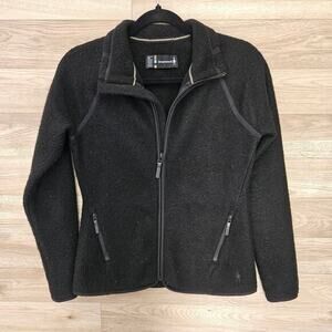 Smartwool Women’s XS Black Wool Blend Full Zip Fleece Jacket‎